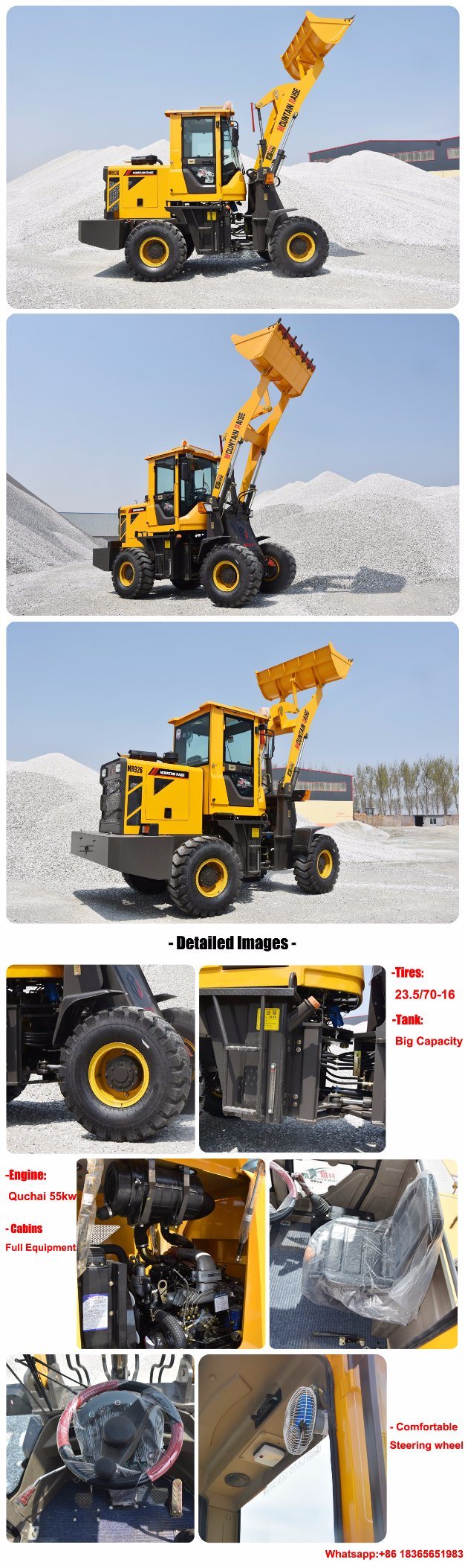 Construction Equipment Automatic Zl18 Small Wheel Loader