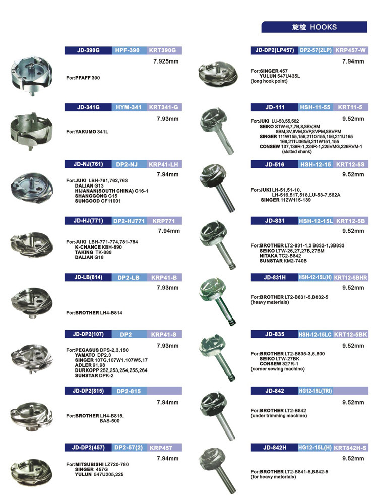 Hooks for Sewing Machine