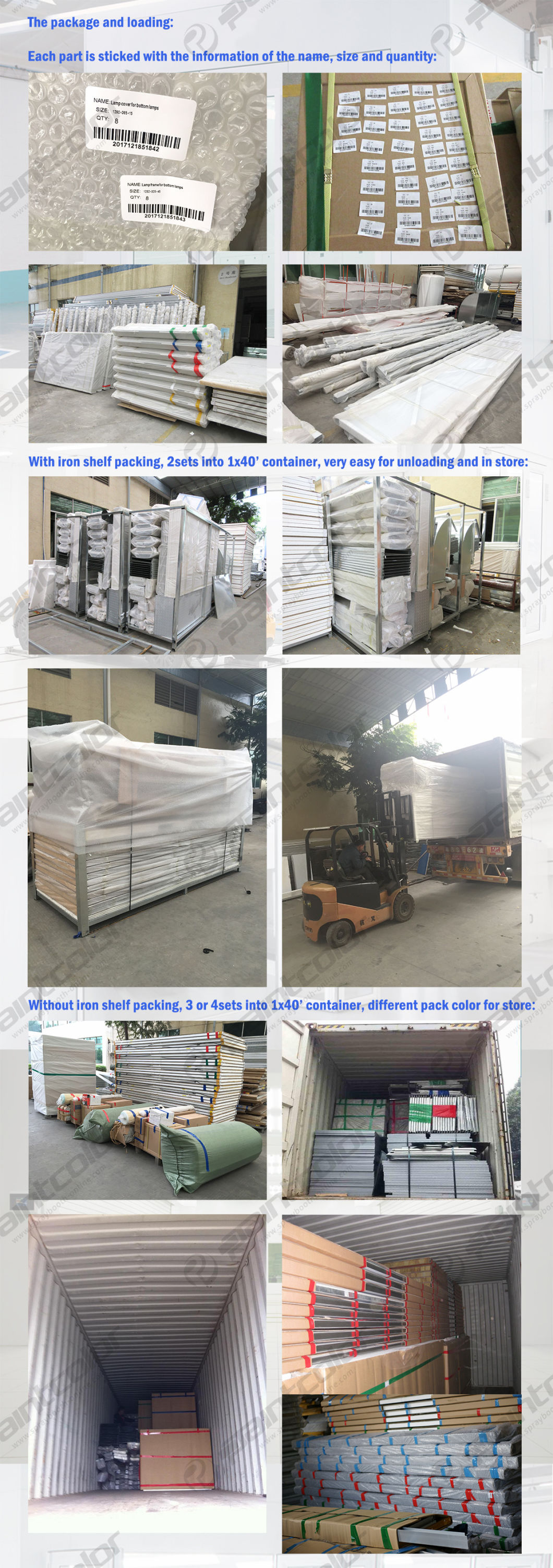 Sheet Metal Line Customized Auto Painting Line Ce Models Combined Paint Oven with Preparation Bays Paintcolor Brand