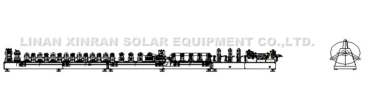 Hydraulic Cutting and Punching System CZ Shape Roll Forming Machine