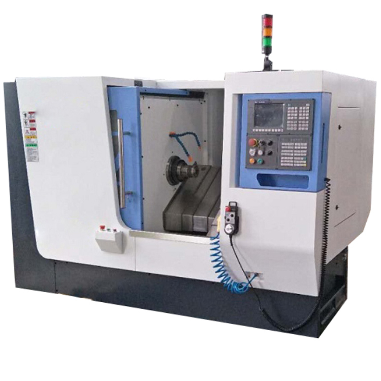 Automatic Mini Metal Lathe Machine Bench Slant Bed and Linear Guide Way CNC Lathe