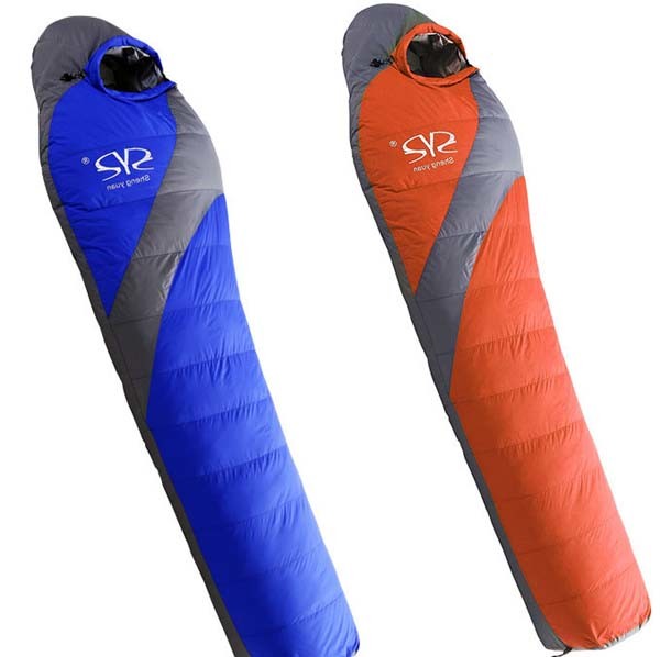 OutdoorÂ  Thickening Mummy Design Duck Down Warm Camping Sleeping Bag