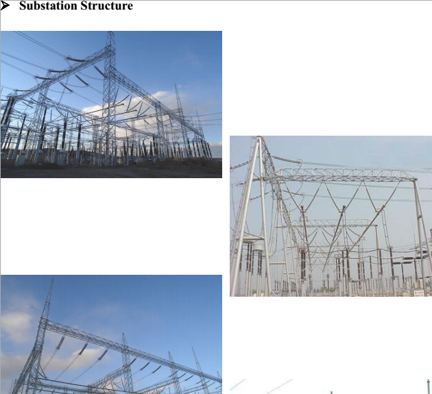 220kv Power Plant Steel Substation Structure