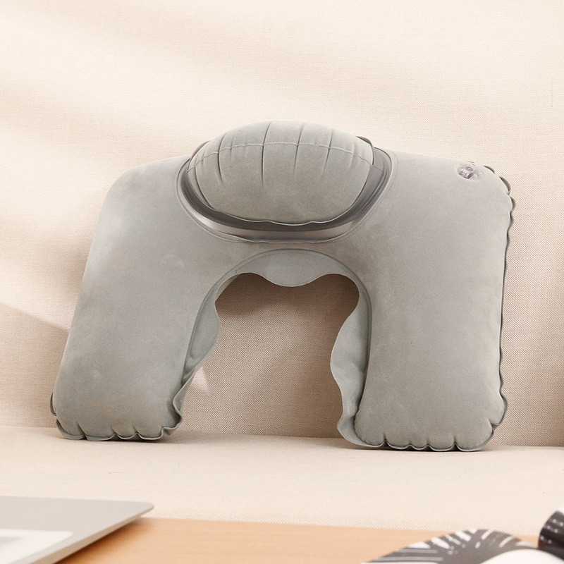 Office Sleeping Cushion PVC Inflatable Neck Pillow