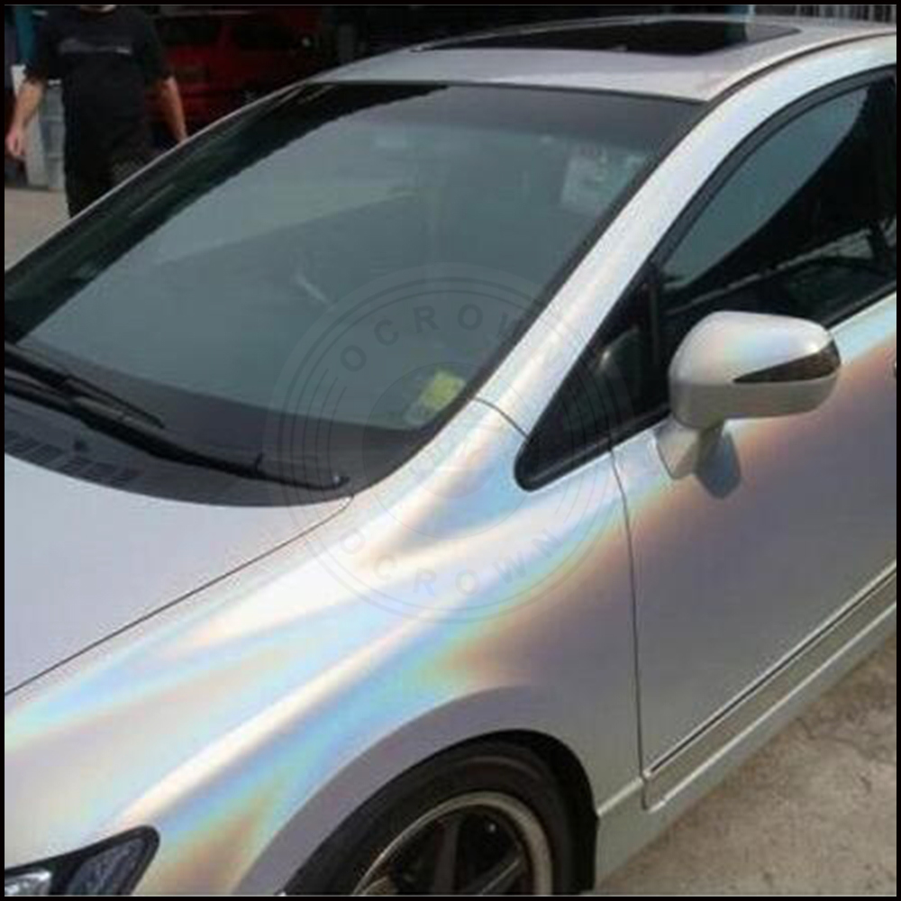 Laser Silver Holographic Chrome Rainbow Pigment for Auto Paint Factory