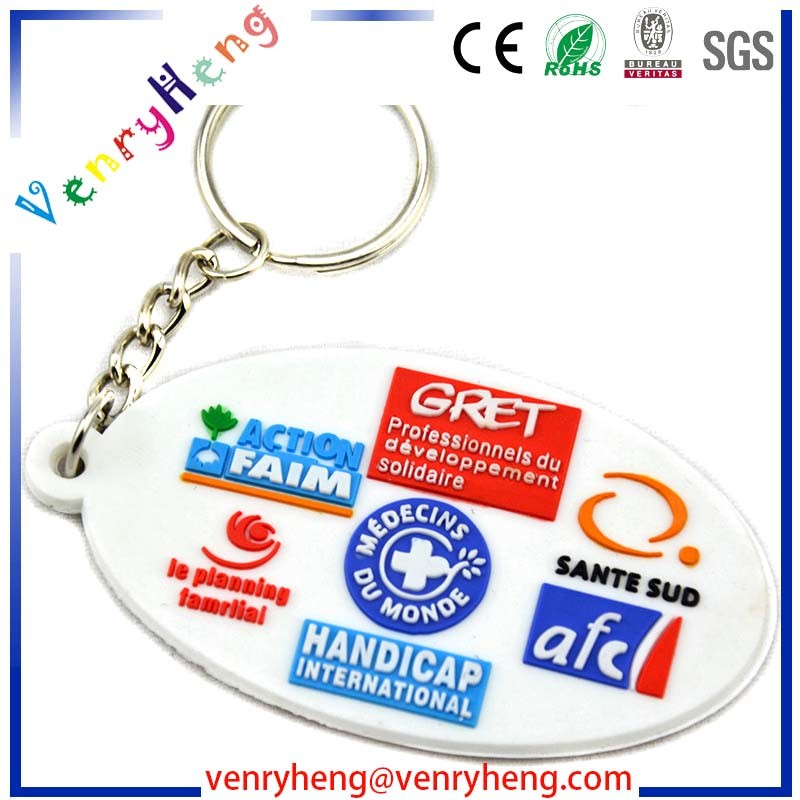 3D Custom Fashion Cartoon PVC Rubber Keychain for Promotion Gift