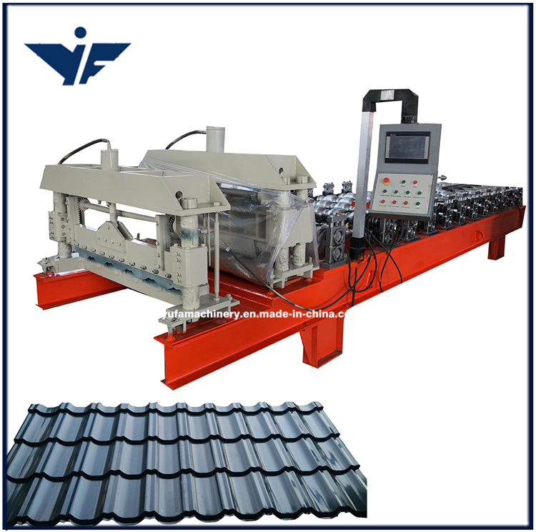Russia Used Colored Steel Sheet Step Tile Glazed Roof Roll Forming Machine Supplier