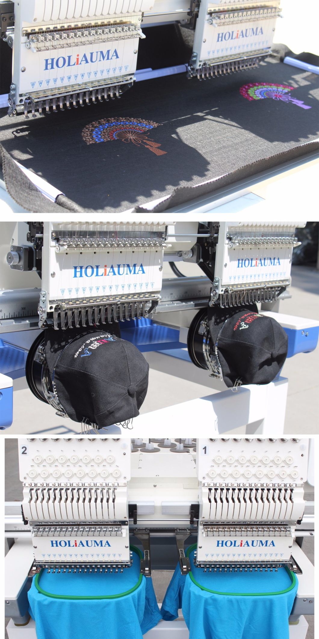 Holiauma 2 Heads Computerized Sewing Embroidery Machine Cheap Price