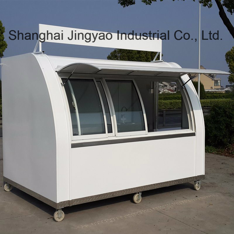 China Innovation New Outdoor Food Van Truck Mobile Shopping Food Cart for Ice Cream Opcorn Chips Snack Machine Kiosk Design