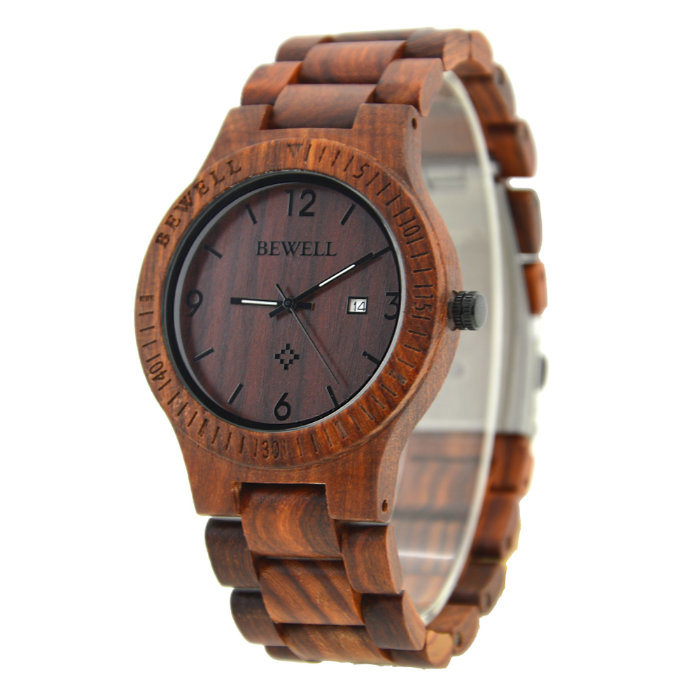 Best Selling 2018 Hot Bewell Wood Wrist Watch