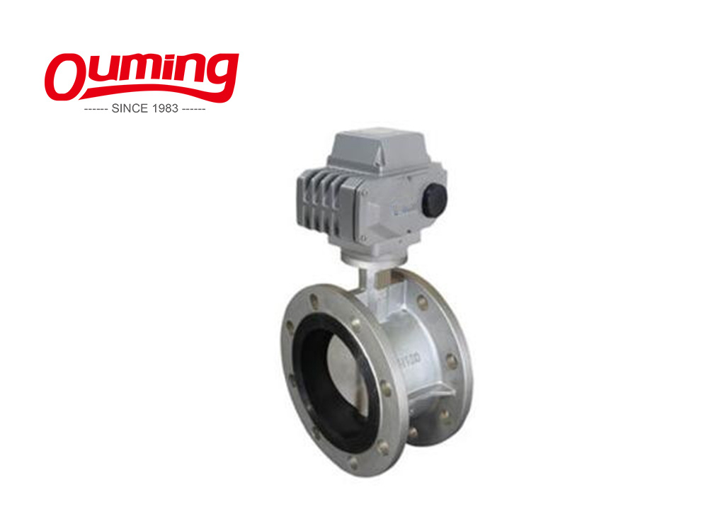 220V 24V Wafer Flange Dn100 4 Inch Motorized Cement Butterfly Valve