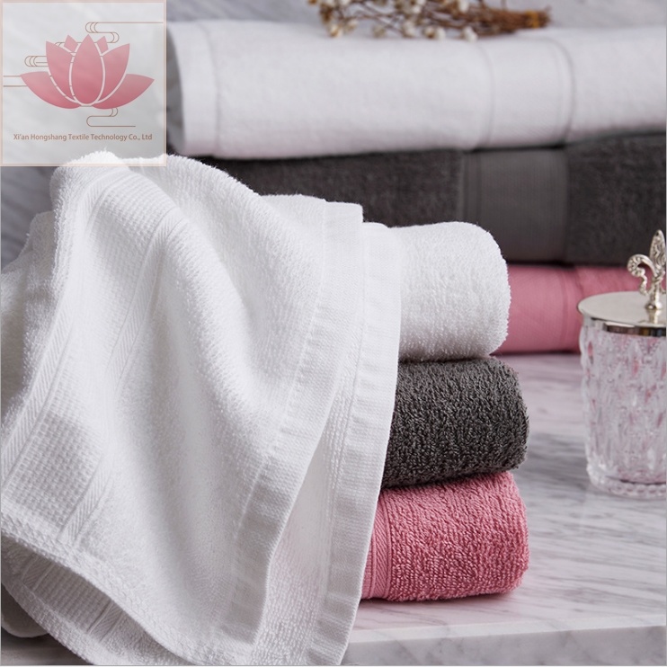 Luxury Customized 100% Cotton Jacquard Terry Washcloth/ Hotel Shower Towel