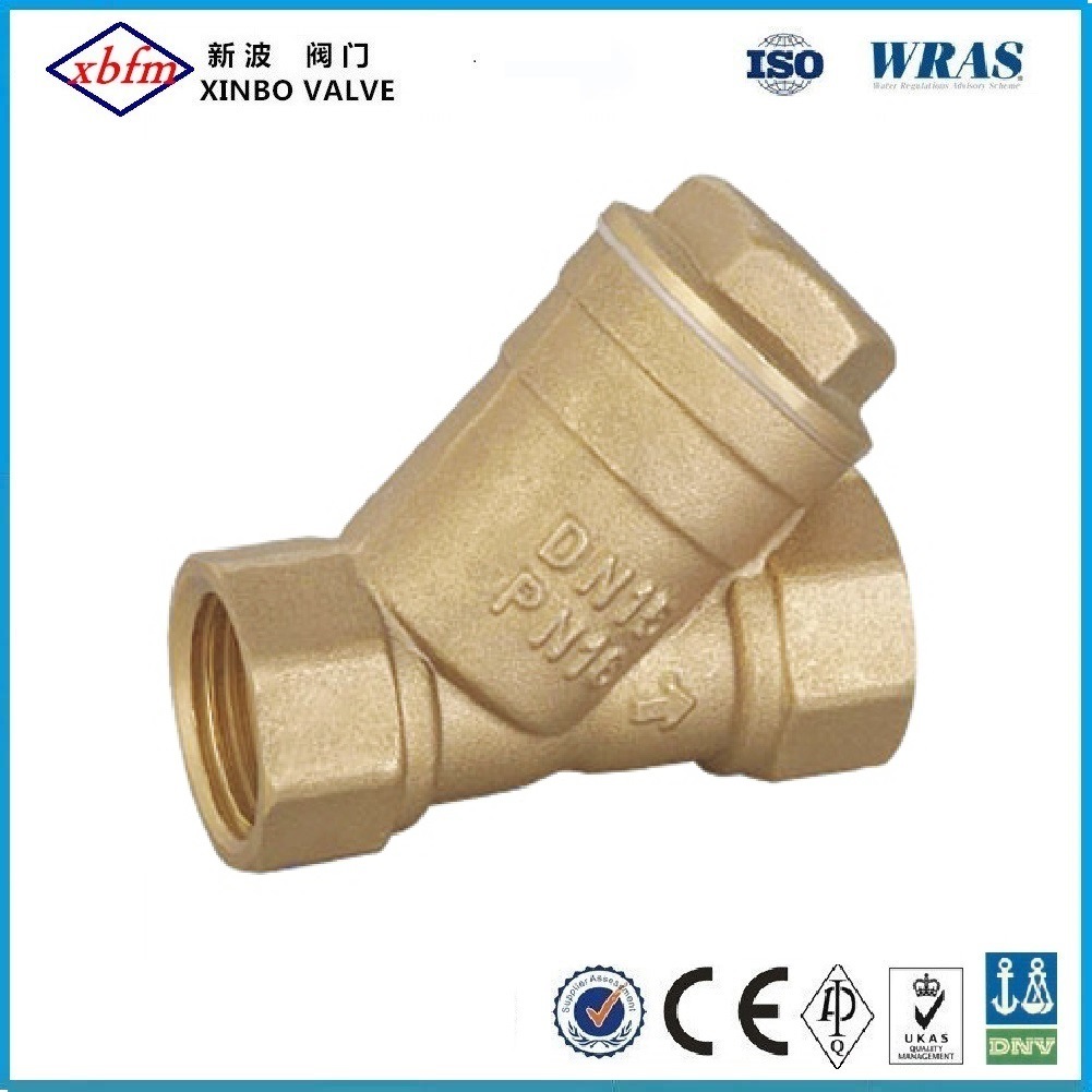 Brass Y Strainer Valve with Stainless Steel Filter