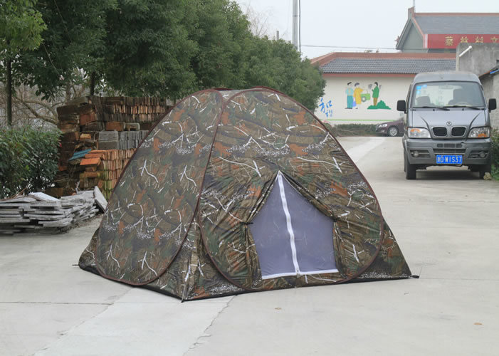 Outdoor 3-Person Pop up Foldable Camouflage Automatic Dome Camping Tent