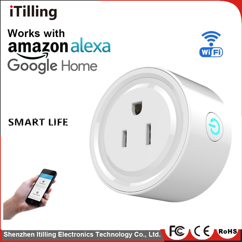 Distributor New Design Electrical Remote Control Mini WiFi Smart Plug Insert Smart Home Automation WiFi Smart Socket