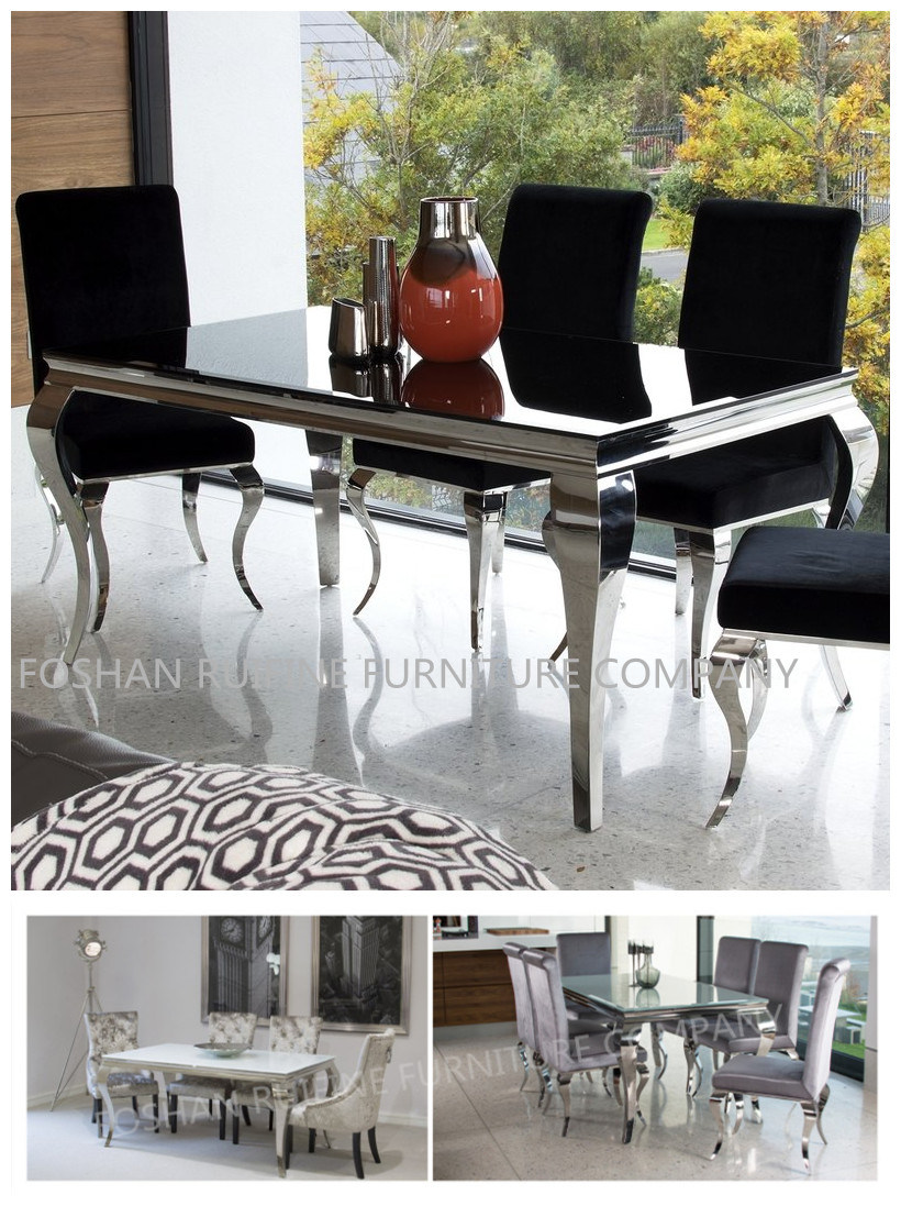 Modern Metal Chrome Glass Console Table, Coffee Table