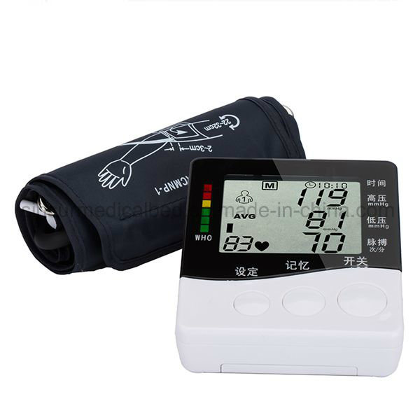 LCD Color Display Electronic Hospital/Home Arm Type Blood Pressure Monitor