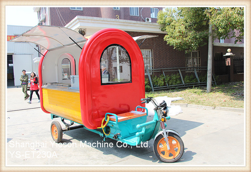 Ys-Et230A Bike Food Cart Tuk Tuk for Sale