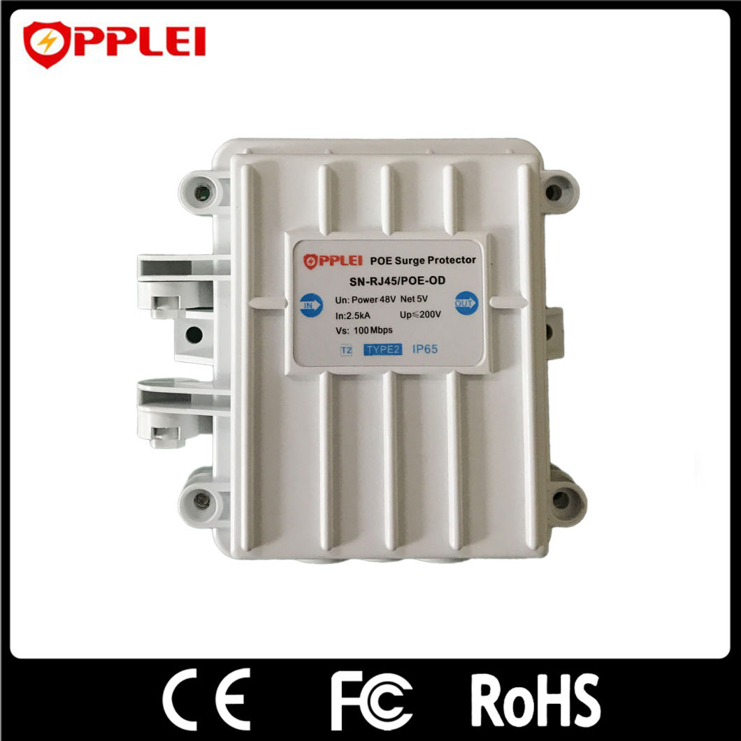 Outdoor IP65 Cat5, CAT6 Poe Surge Protection Device