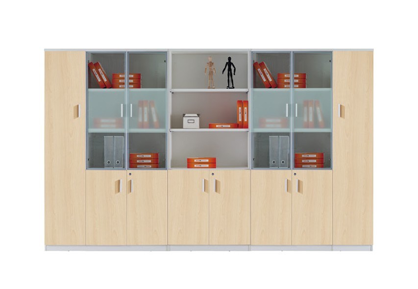 Simple Style Aluminum Glass Door Office Filing Storage Cabinet