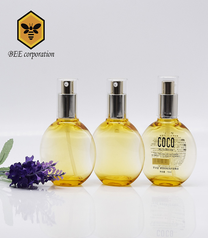 Round Cosmetic Packaging Glass Bottle for Lotion (BN-D-70)