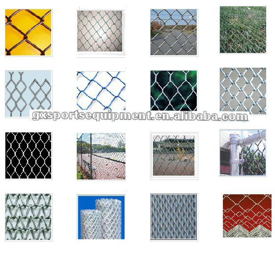 PVC Coated Steel Wire Hot Dipped Galvanized Outdoor PE Playground Chain Link Fence Netting