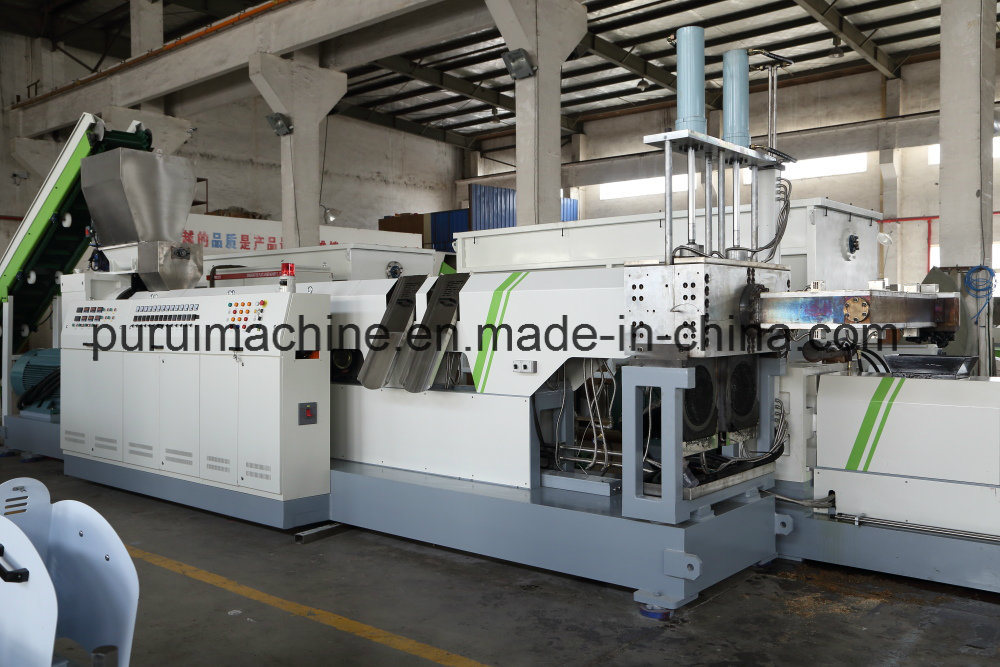 Single Screw Plastic Granulator for Washed PE, PP Film After Drying