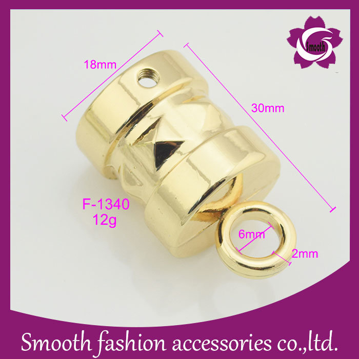 Custom Fashion Hardware Gift Metal Drawstring Cord End Stopper Buckle