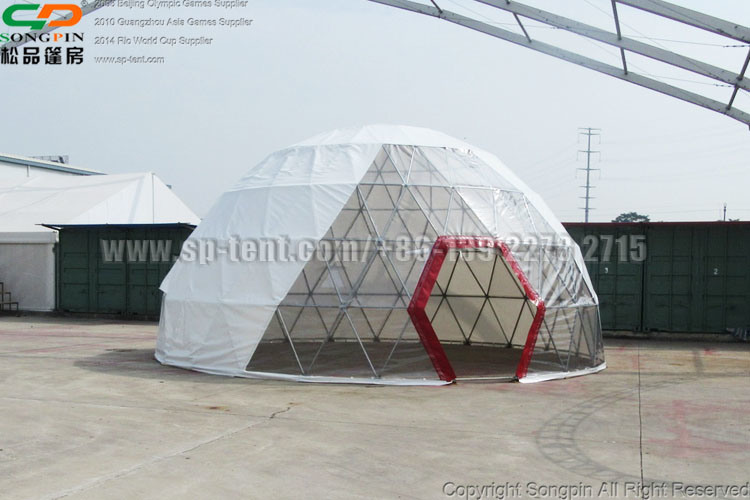 10m Half Sphere Luxury Hotel Geodesic Dome Tent