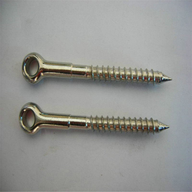 Stainless Steel Welded Wooden Threaded Eye Screw with