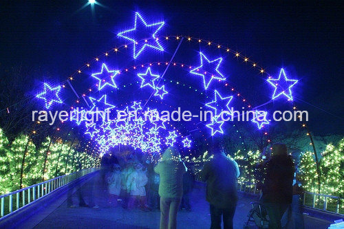 LED Outdoor Big LED Star Motif Lights Christmas Decorative Light