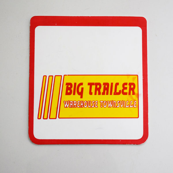 Custom White and Black Rubber Mud Flap with Your Logo