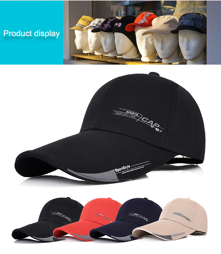 Factory Produce Custom Casual Leisure Stitches Outdoor Visor Washed Sports Protection Chino Suede Denim Polyester Golf Baseball Hat Cap with Assorted Colors