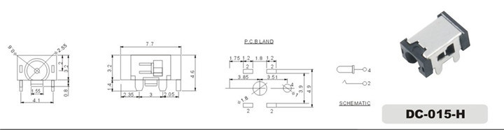 0.5mm DC Mini Power Jack Connector