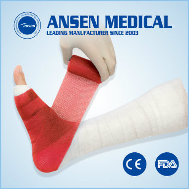 Surgical Bone Fracture Fiber Bandage Synthetic Casting Tape