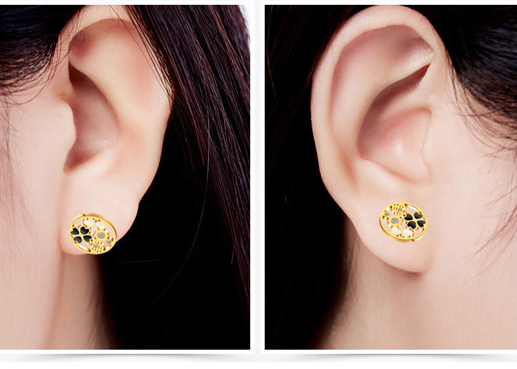 Women Fashion Jewelry Gold Plated Earring Stud Custom Earrings