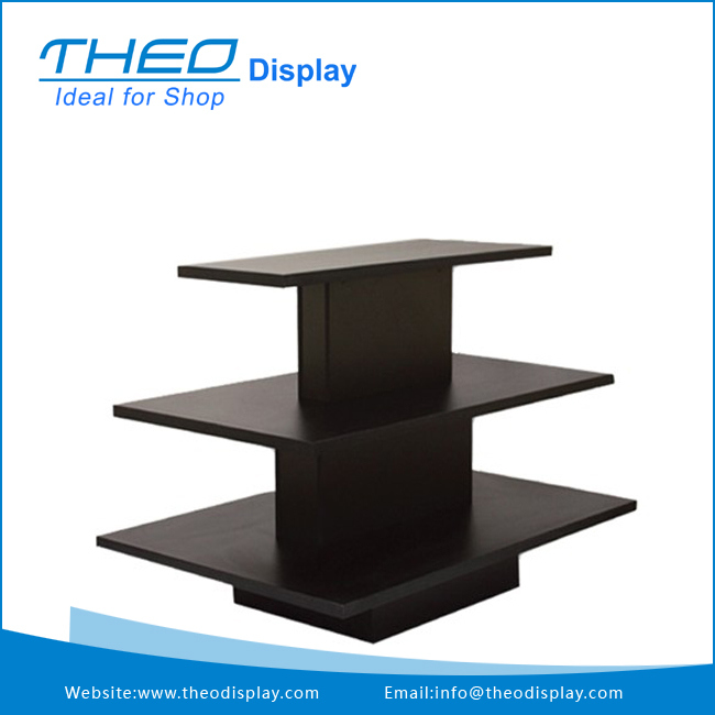 Rectangle Wooden Table Display Rack for Super Market and Shopping Mall