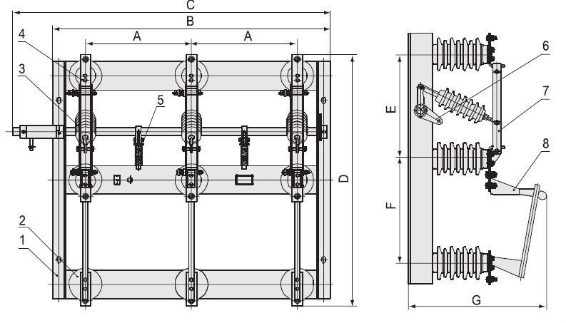 (Fuse Type) Gwr-12/36 Outdoor AC High Voltage Disconnect Switch