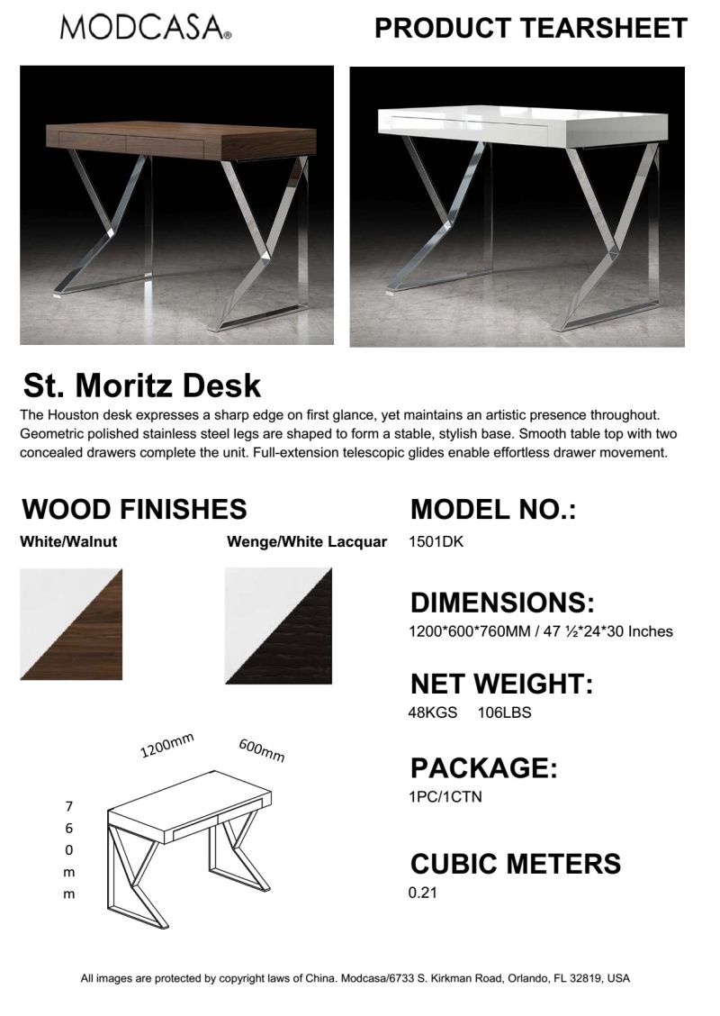 Modern Popular Home Office Writing Desk