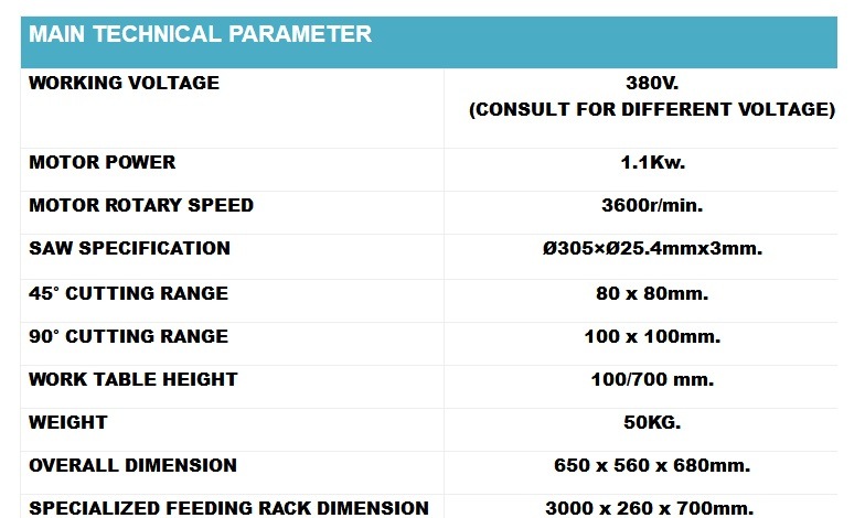 380V 12 Inch Rotary Mitre Table Saw