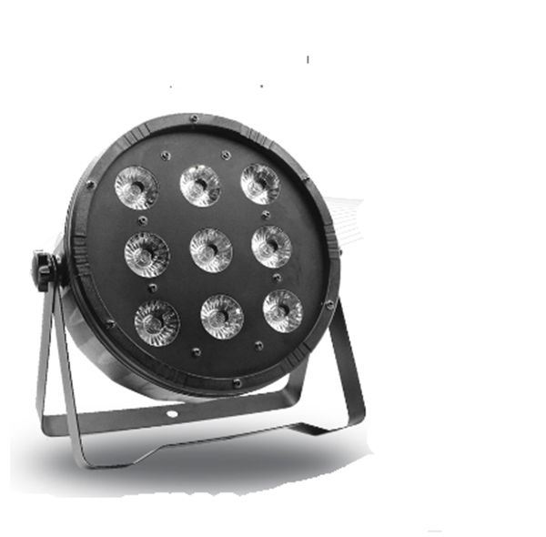 9PCS*10W LED Flat PAR 4in1 RGBW