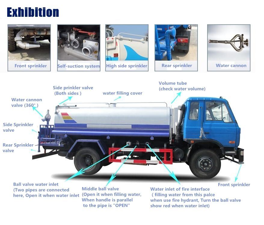 Quality Assurance Dongfeng Tianjin Cab 4X2 12000L Stainless Steel Water Tanker Truck for Sale