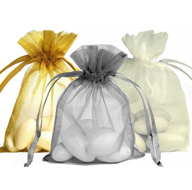 Customized Organza Gift Bag Drawstring Bag Promotional Fashion Reusable Cosmetic Organza Bag