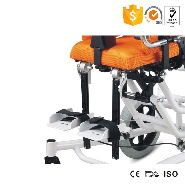 Aluminum Adapting Adjustable Reclining Manual Child Wheelchair