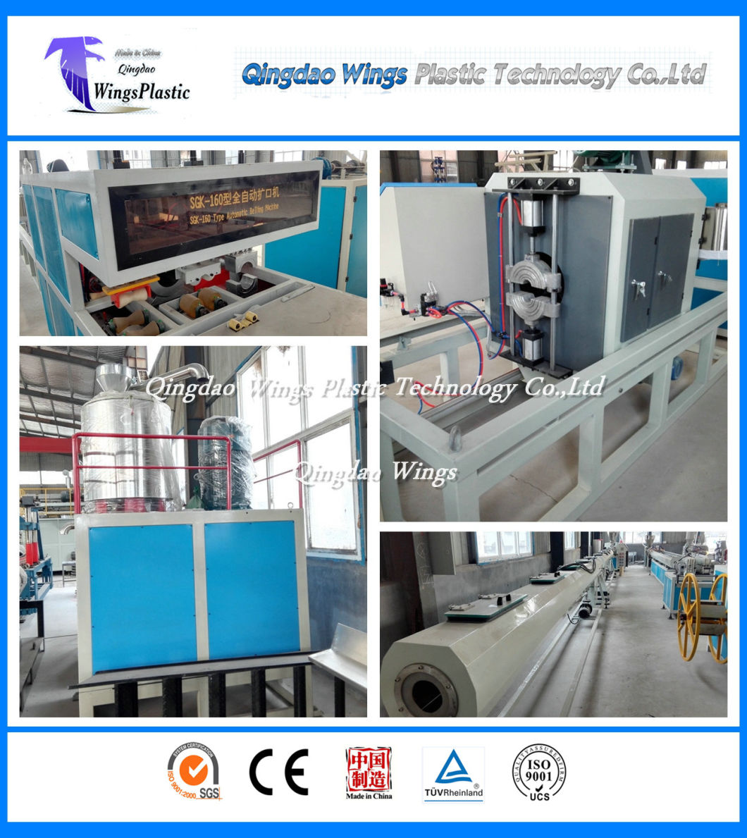 PVC Water Pipe Extruder Machine with Conical Twin Screw Extruder