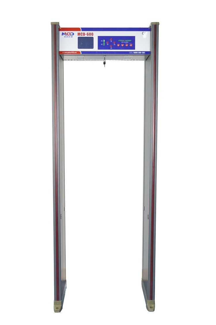 High Performance Walk Through Metal Detector Security Check Door with 33 Detection Zones