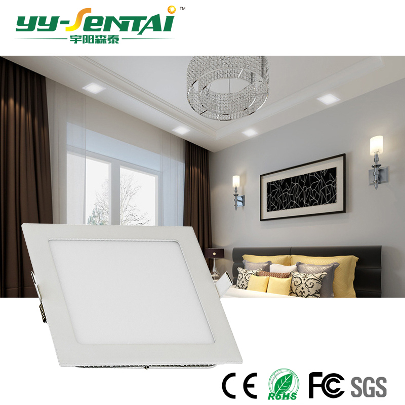 High Brightness High Lumen 6W/12W Round/Square Thin LED Panellight