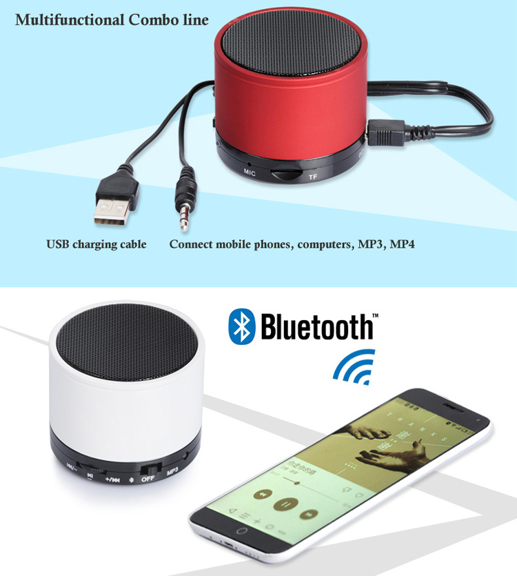Logo Printed Cheap Portable Mini Wireless Bluetooth Speaker