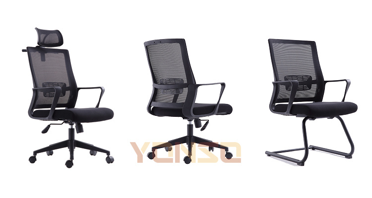 Best Comfortable High Back White Modern Ergonomic Mesh Office Computer Chair with Lumbar Support