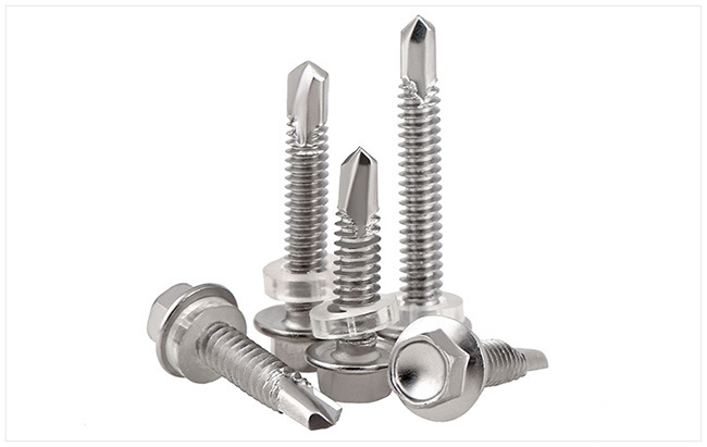 Hex Washer Head Stainless Steel Self Drilling Roof Screw
